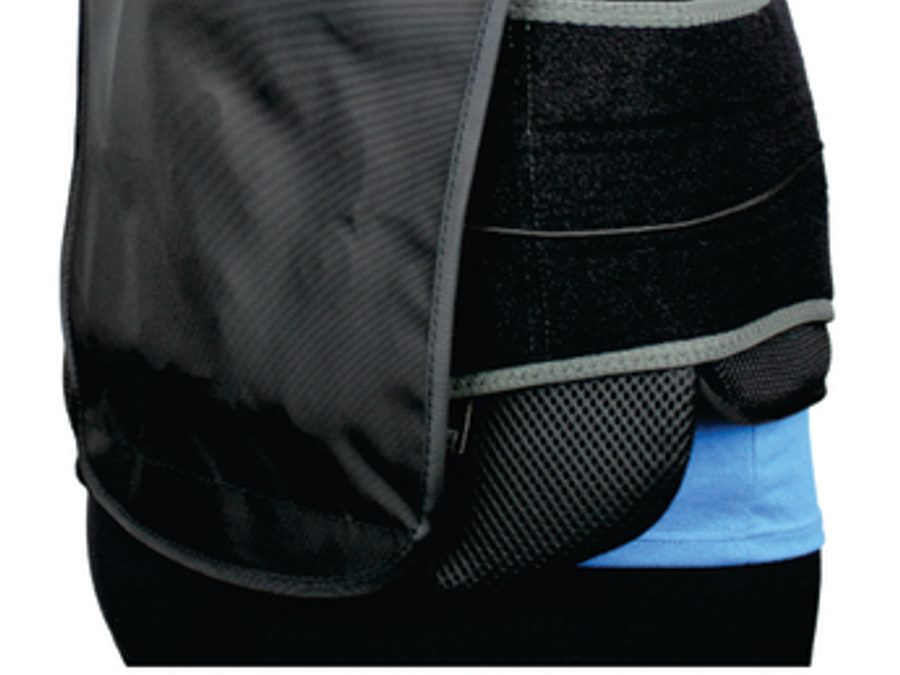 Back Support with Mesh Side Panels