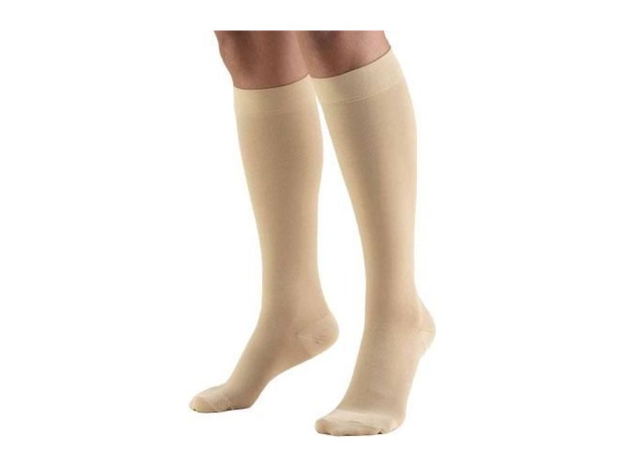 Closed-Toe Knee-High Compression Stockings, Firm